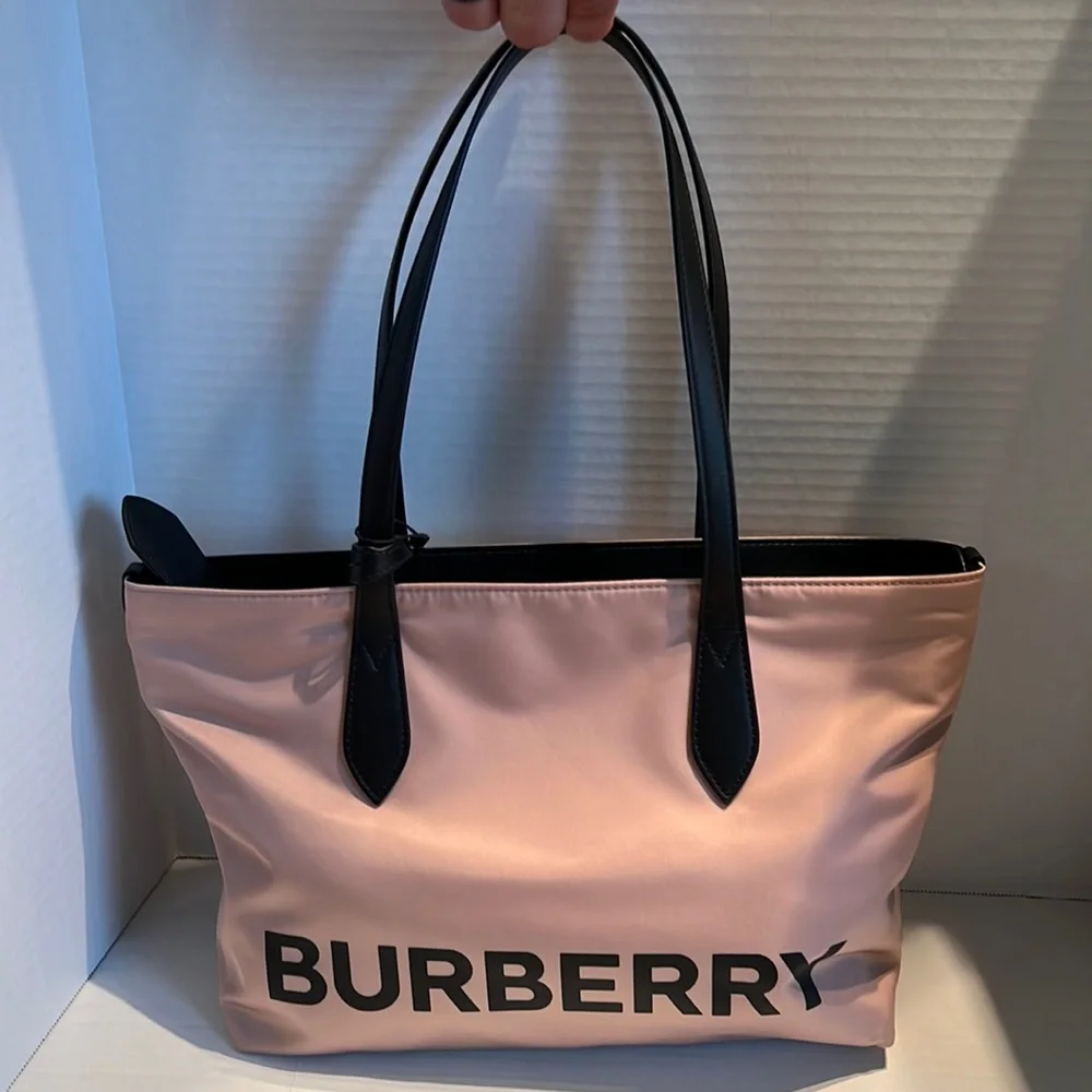- BURBERRY Nylon Logo Small Ardwell Tote - Picture 3 of 10